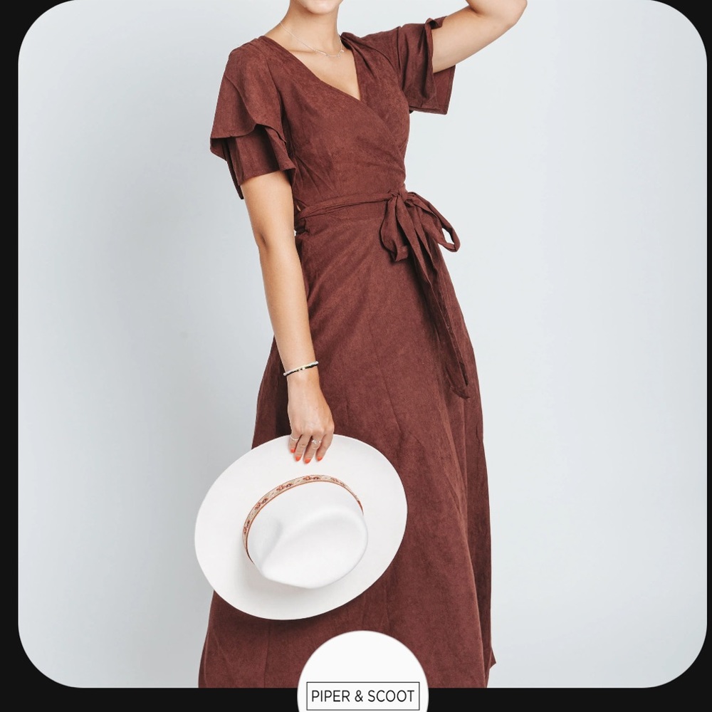 Alred Wrap Dress in Plum